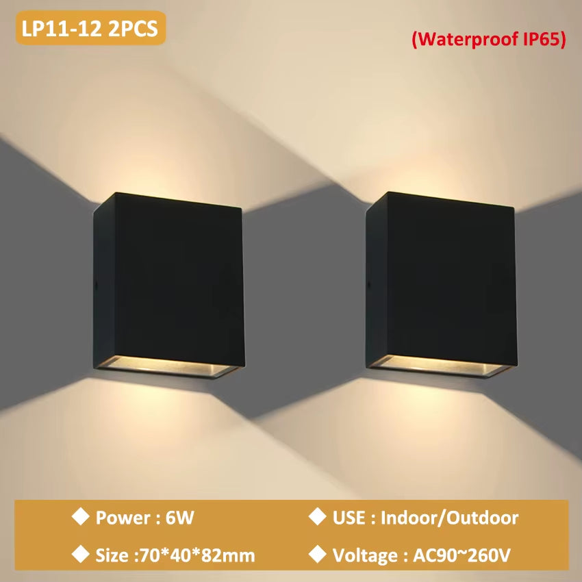 LED Indoor Home Decor Wall Lamp Aluminium Bedroom Bedside Lamp Living Room Corridor Study Room Decoration Wall Lights LP-011