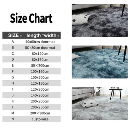 Gray Carpet for Living Room Plush Rug Bed Room Floor Fluffy Mats Anti-Slip Home Decor Rugs Soft Velvet Carpets Kids Room Blanket