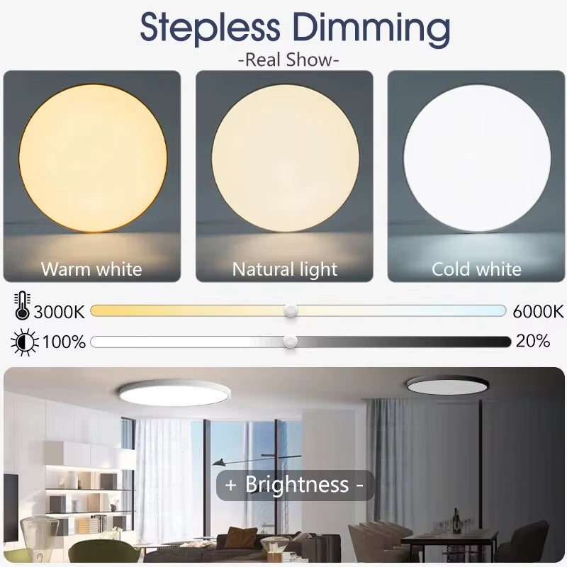 Smart Led Ceiling Lamp 36W 50W 220V Dimmable Modern Led Ceiling Lights with APP Remote Control for Bedroom Living Room