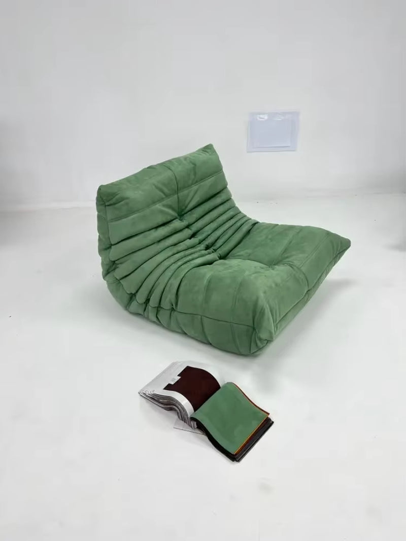 Caterpillar Single Sofa Lazy Couch Tatami Living Room Bedroom Lovely Leisure Single Chair Reading Chair Balcony Rocking Chair