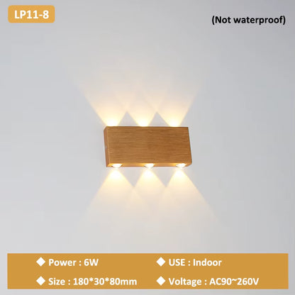 LED Indoor Home Decor Wall Lamp Aluminium Bedroom Bedside Lamp Living Room Corridor Study Room Decoration Wall Lights LP-011