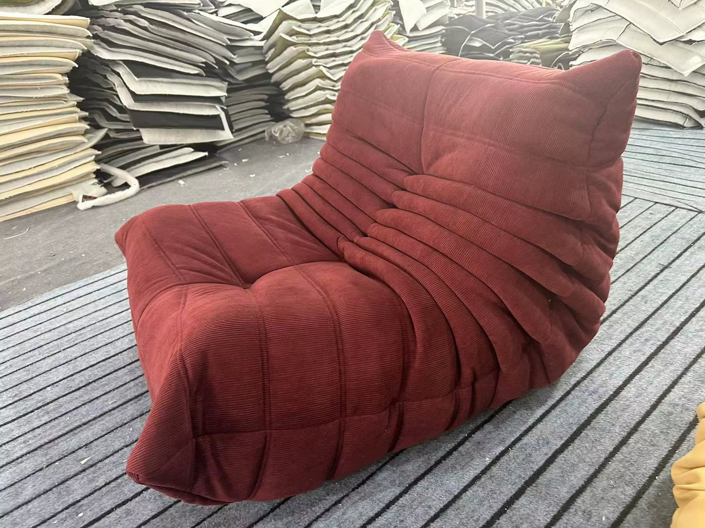 Caterpillar Single Sofa Lazy Couch Tatami Living Room Bedroom Lovely Leisure Single Chair Reading Chair Balcony Rocking Chair