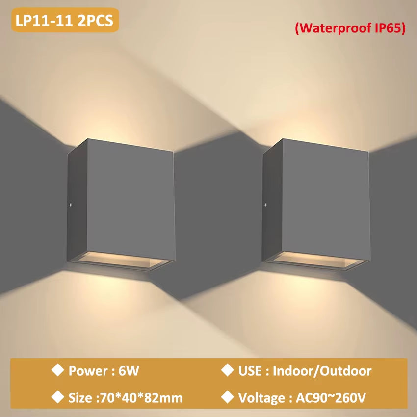 LED Indoor Home Decor Wall Lamp Aluminium Bedroom Bedside Lamp Living Room Corridor Study Room Decoration Wall Lights LP-011